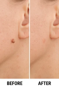 Skin tags removal Ruislip Common before and after