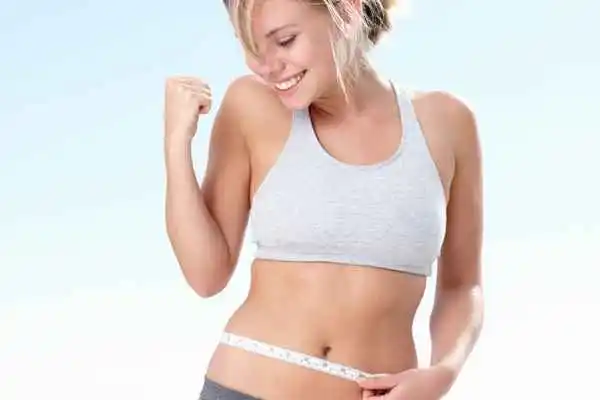 woman happy after fat reduction treatment Ruislip Common