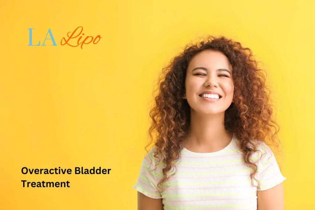 woman smiling about overactive bladder treatment Ruislip Common solutions