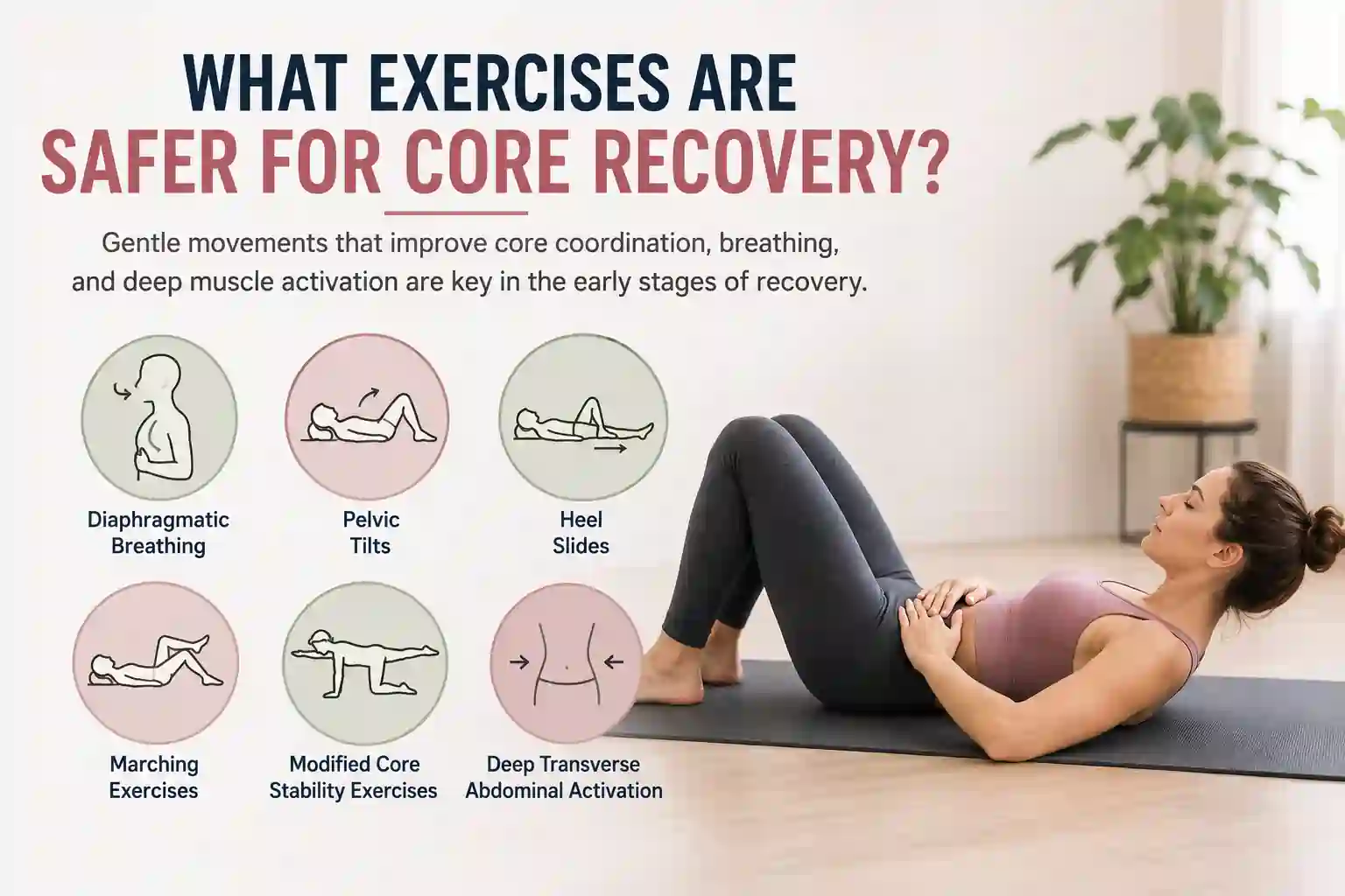 Which exercises may help diastasis recti Ruislip Common?